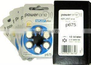 Good Quality Zinc Air Battery POWER ONE battery button cell batteries