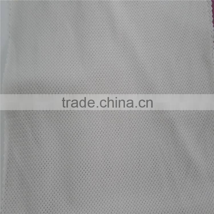 100%coolmax functonal tricot mesh fabric sportswear fabric