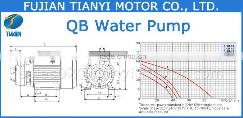 QB 1HP Electric Water Pump Motor Price in India