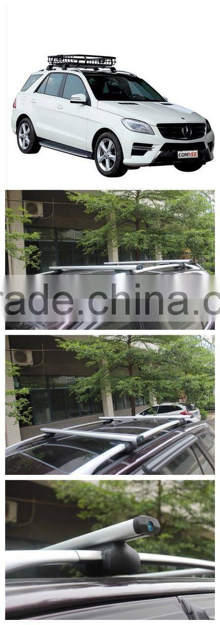 Universal aluminum car roof rack rail crossbars for SUV with lock