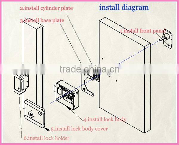 China lock and high quality electronic anti-theft security mechanical lock