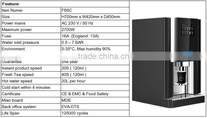 FB5C fresh brew leaf tea machine fully automatic tea machine