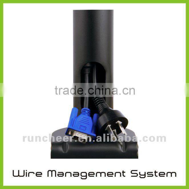 LCD480-D VESA Desk Clamp Mount Vertical C- Clamp Monitor Arm for Dual Monitors