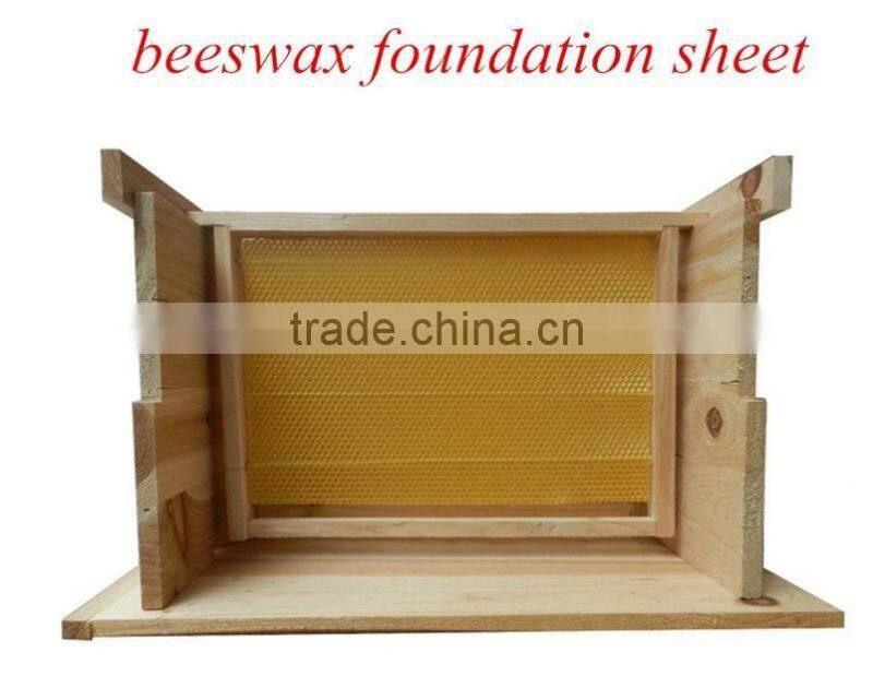 chinese light yellow sweet taste beeswax foundation sheet