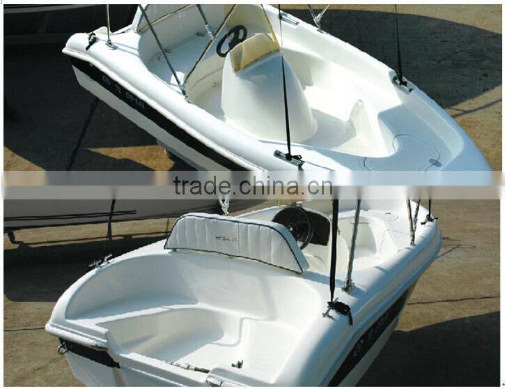 waterwish QD 12 open small fiberglass boat for fishing