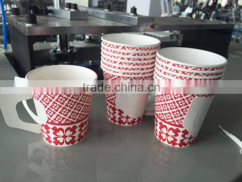 Full automatic Recycled Paper Cup with handle making machine