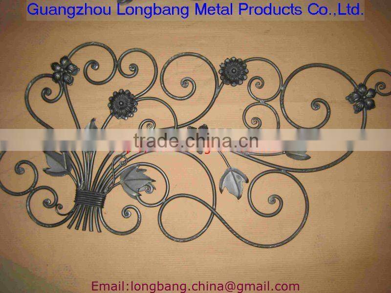 Top-seling hand forged wrought iron gate parts LB06-F-F-0035