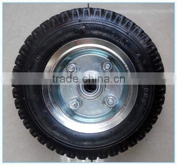 Manufacturer 200mm Dia Pneumatic Air 250-4 Rubber Wheel
