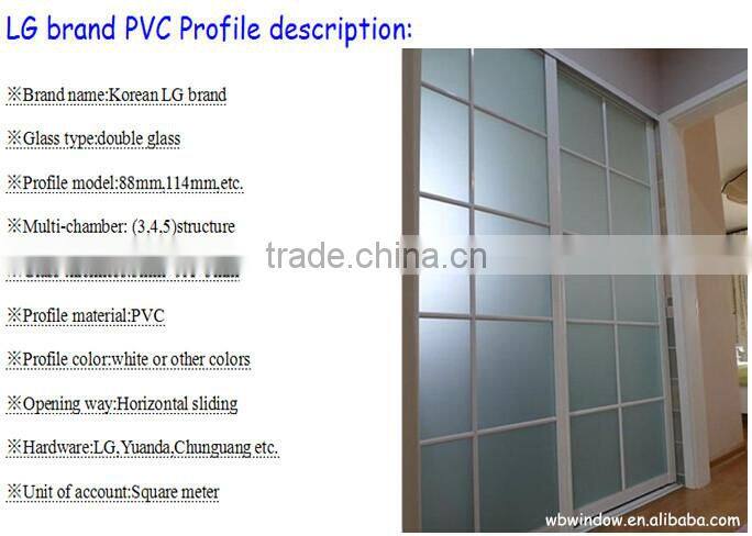 New stylish design interior sliding galss doors