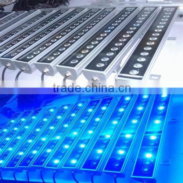 DMX512 24w high power ip65 rgb led wallwasher outdoor