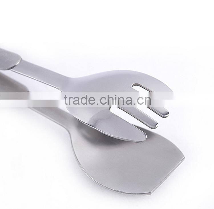 Grilling Tongs with fork and spoon head