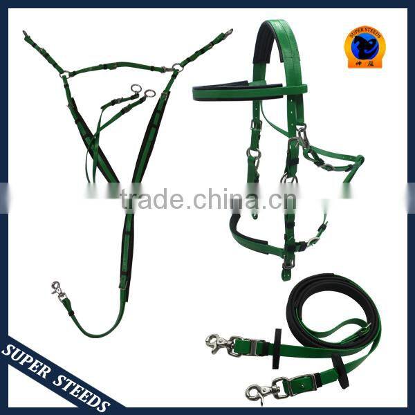 endurance soft PVC/TPUwebbing horse bridle and halter