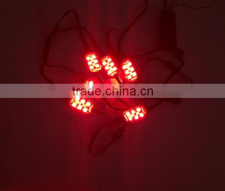 6pcs LED Rock Light with Remote control with flashing
