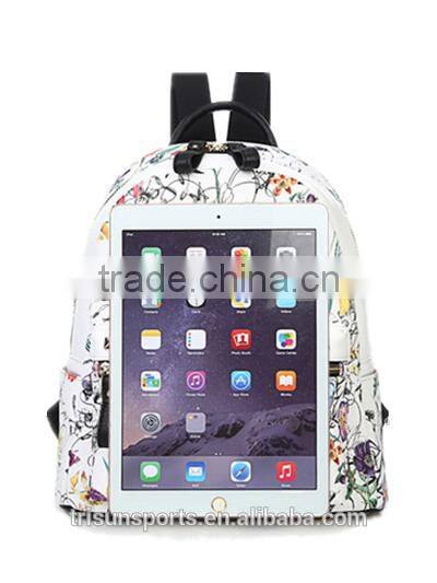 wholesale small colleague school leather backpacks bag for girls outside