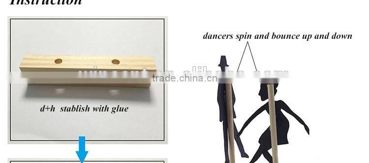 3D Puzzle Spin Couple Dancer Educational Science Kits
