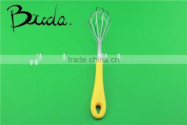 Good quality soft handle stainless steel egg whisk/ egg beater BD-E360