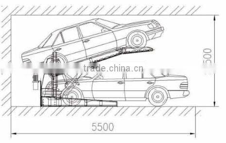 2016 hot sales parking lift