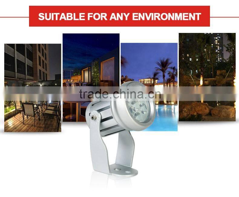 Outdoor Light Aluminum Alloy Housing CE&RoHS 3000K ip65 dc24V 18W LED Flood Light