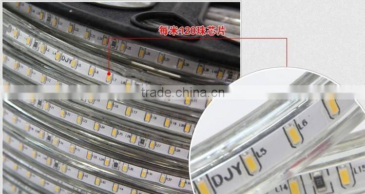 High brightnes smd 3014 flexible LED Strips yellow color with CE&Rosh