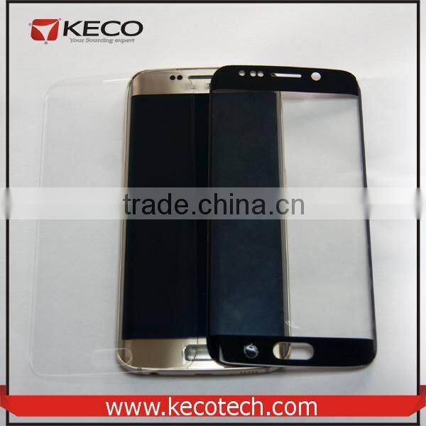 Four Color Tempered Glass Protector For Samsung Galaxy S6 Edge Outer Screen Film Protector