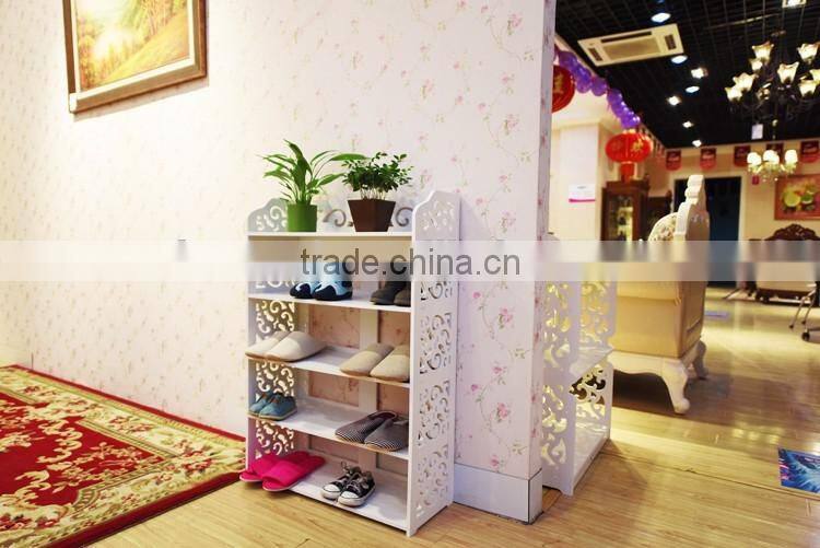 2016 new design office furniture component plastic shoe shelf