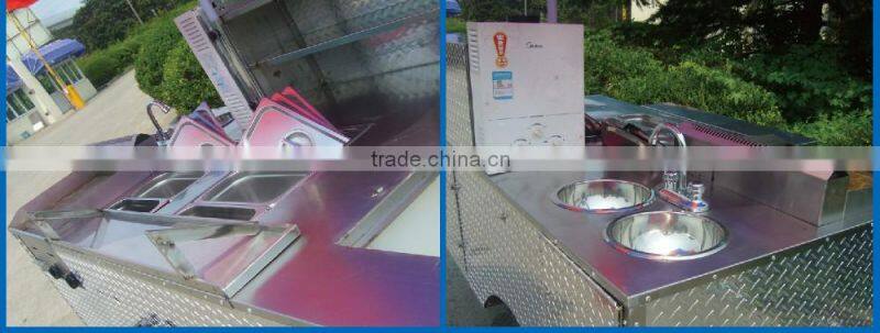HD-21 fiber glass hot dog cart pearl pannel hot dog cart hot dog cart for USA standard