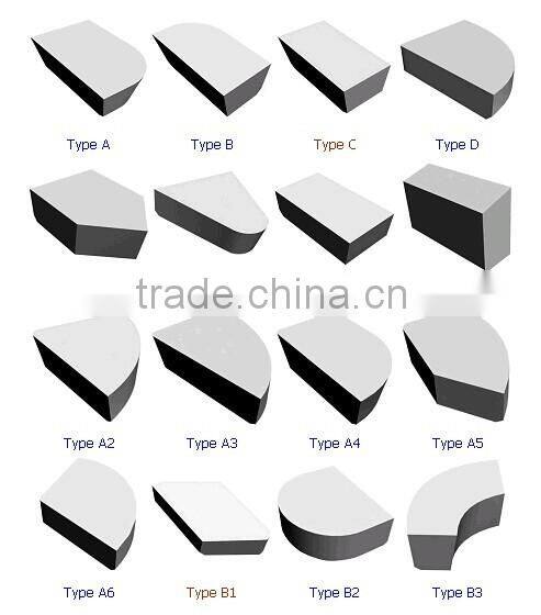 bespoke cemented carbide welded tips for power tool parts