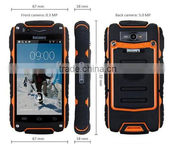 2016 New product 3.5 inch Original Discovery V5 Rugged Android Smart Phone Shockproof Dustproof