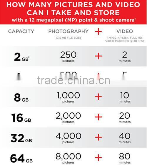 OEM Mobile Memory Card with Plastic Case
