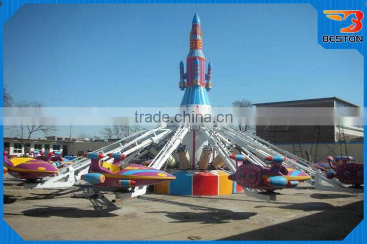 Kids Favorite Outdoor Carnival Rides Self Control Plane Rides For Sale