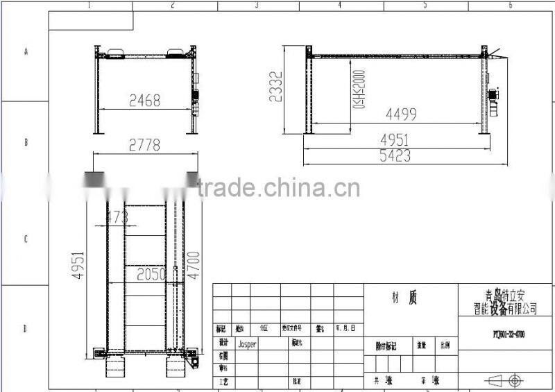 Four Post Parking Lift For Sale With Best Quality & CE Approved