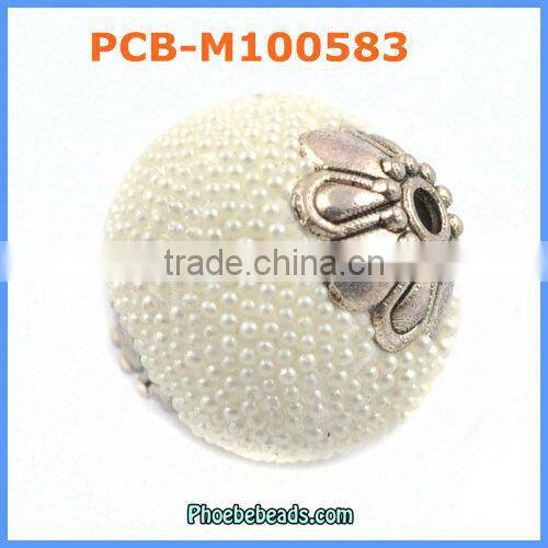 Wholesale Fashion Round Black Indonesia Clay Beads PCB-M100579