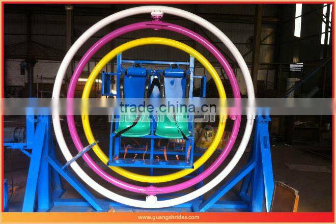 Supper fun! hot selling theme park amusement games human gyroscope rides for sale