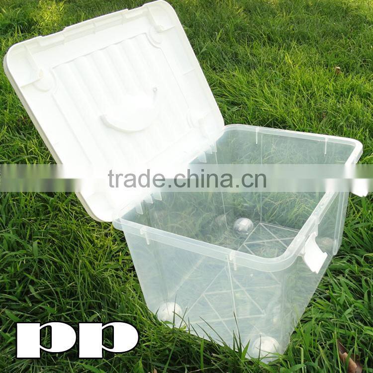 white plastic storage box