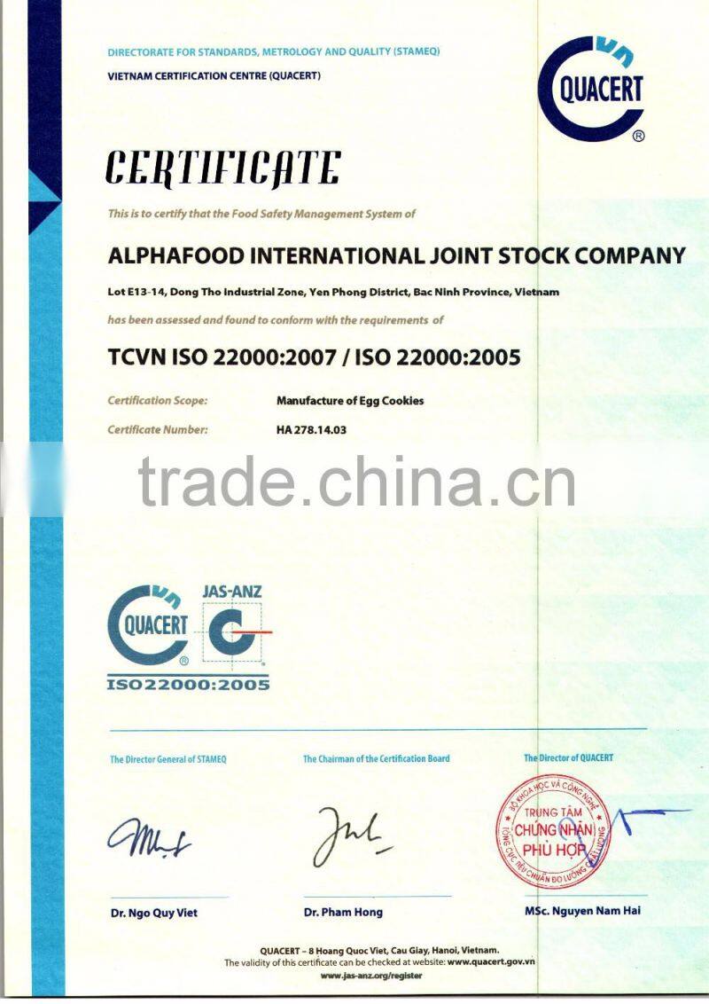 LIPO cream egg cookies high quality- Vietnam