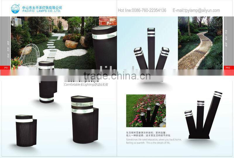 2014 Newest LED bollard light/LED wall light from China manufacture with Aluminium and PC