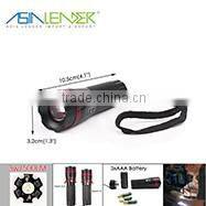 LED Hand-Crank Keychain Flashlight Dynamo Torch