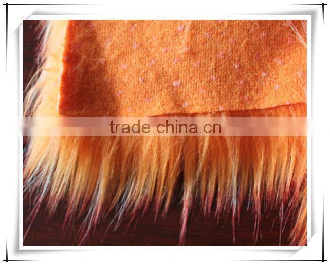 high quality long pile animal faux fur/artificial faux fur fabric