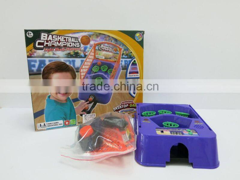 YX2804826 Kids mini light and musical electronic table basketball game