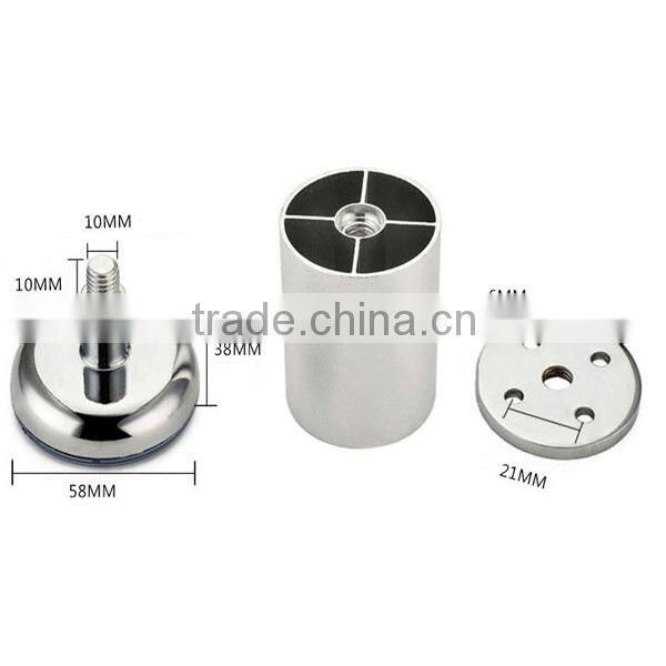 Aluminum and Zinc Alloy Furniture Legs Adjustable Sofa Feet
