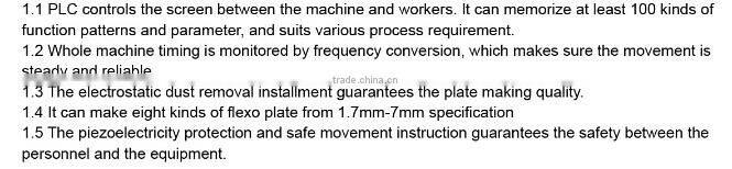 Liquid Flexo Plate Making Machine