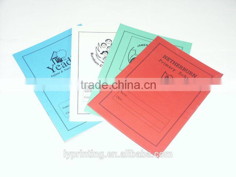 School exersice book customized school workbook