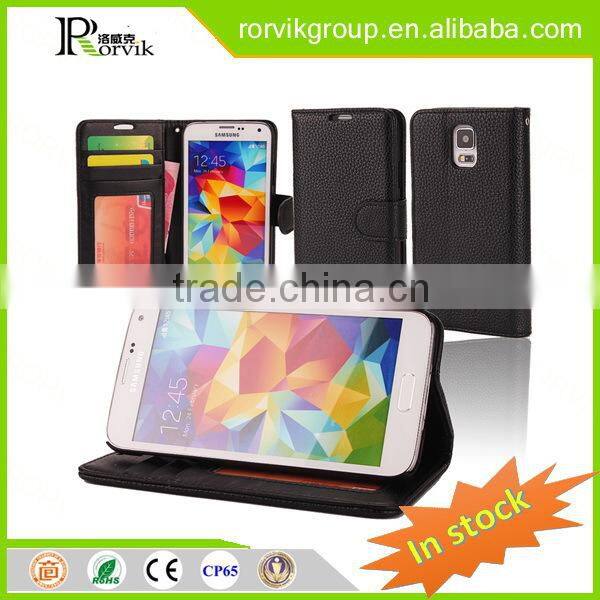 2016 Genuine Leather Wallet Phone Case Curve Edge Flip Style, Vintage Folio Cover for Apple iPhone 5 5S SE