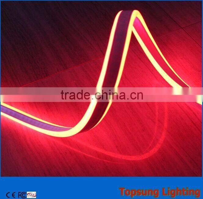 Pretty Double-sided orange ultra thin led neon flex for decoration
