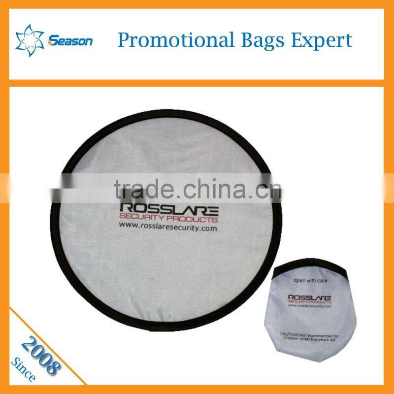 Custmoized AD fabric fribee fan Folding fabric fribee