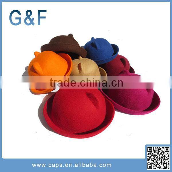 In Stock Cheap Wide Brim Wool Felt Hat Blank Wholesale