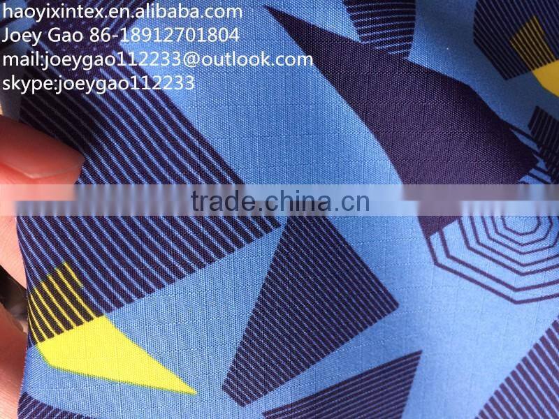 240T 0.5 Grid Printed Polyester Pongee Fabric
