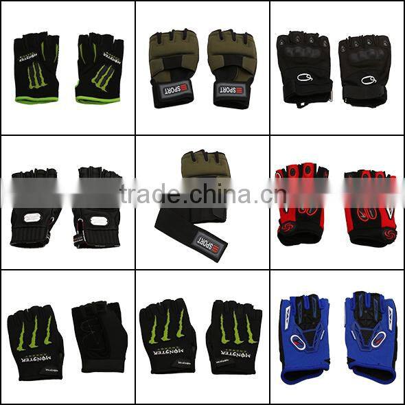 Try&Do Wholesale fingerless custom mountain pro outdoor bicycle bike gloves