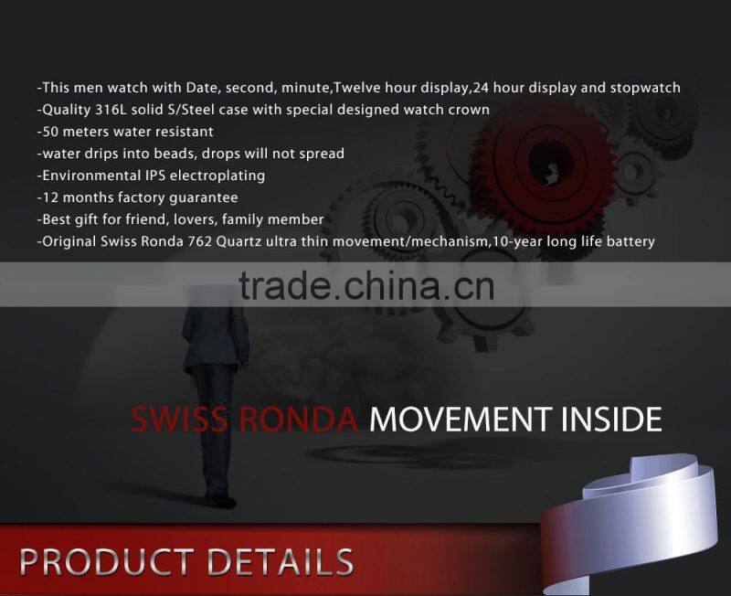 Stainless Steel Back Watch Case 316L Genuine Leather Strap Luxury Watches WEIDE WG93002 Alibaba Express