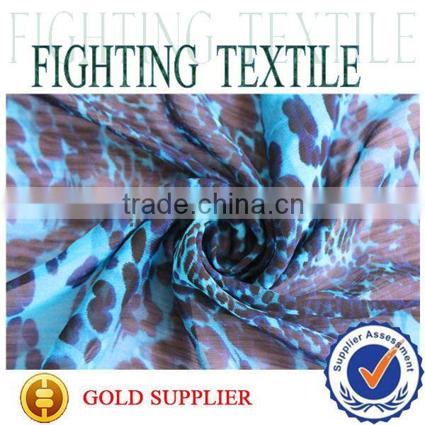 100% polyester chiffon fabric with digital printed crepe/georgette fabric